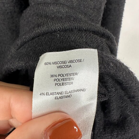 2/$30 Lucky Brand Cozy Crewneck Sweatshirt Black XXL #BAG2 - Picture 7 of 8